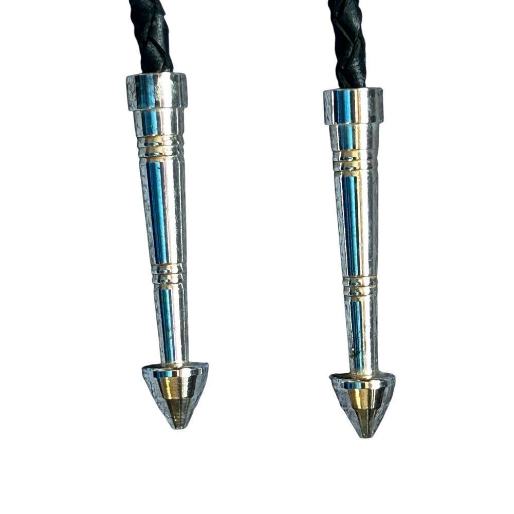 Vintage Montana Silversmiths Flying Eagle Silver Bolo Tie Western Americana - Picture 5 of 10